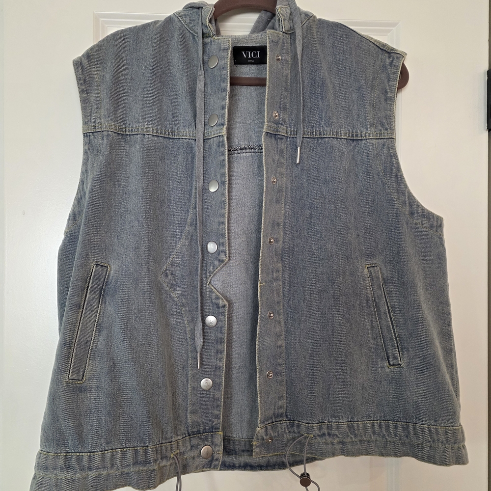 Vici Blue Denim Vest